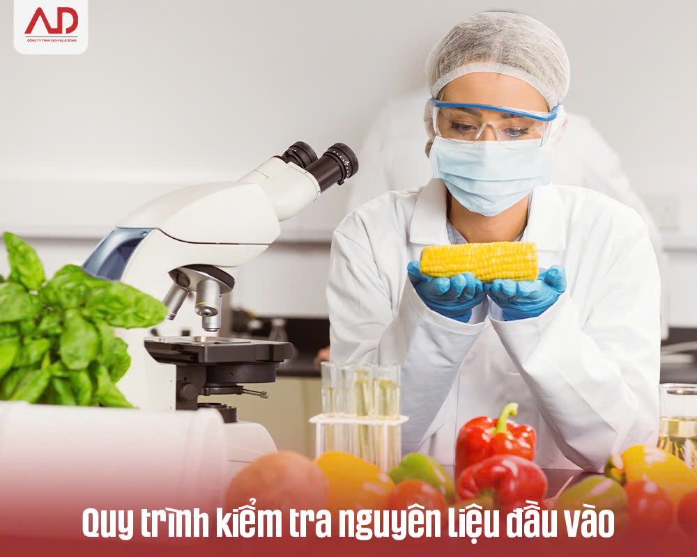 Quy trình kiểm tra nguyên liệu đầu vào