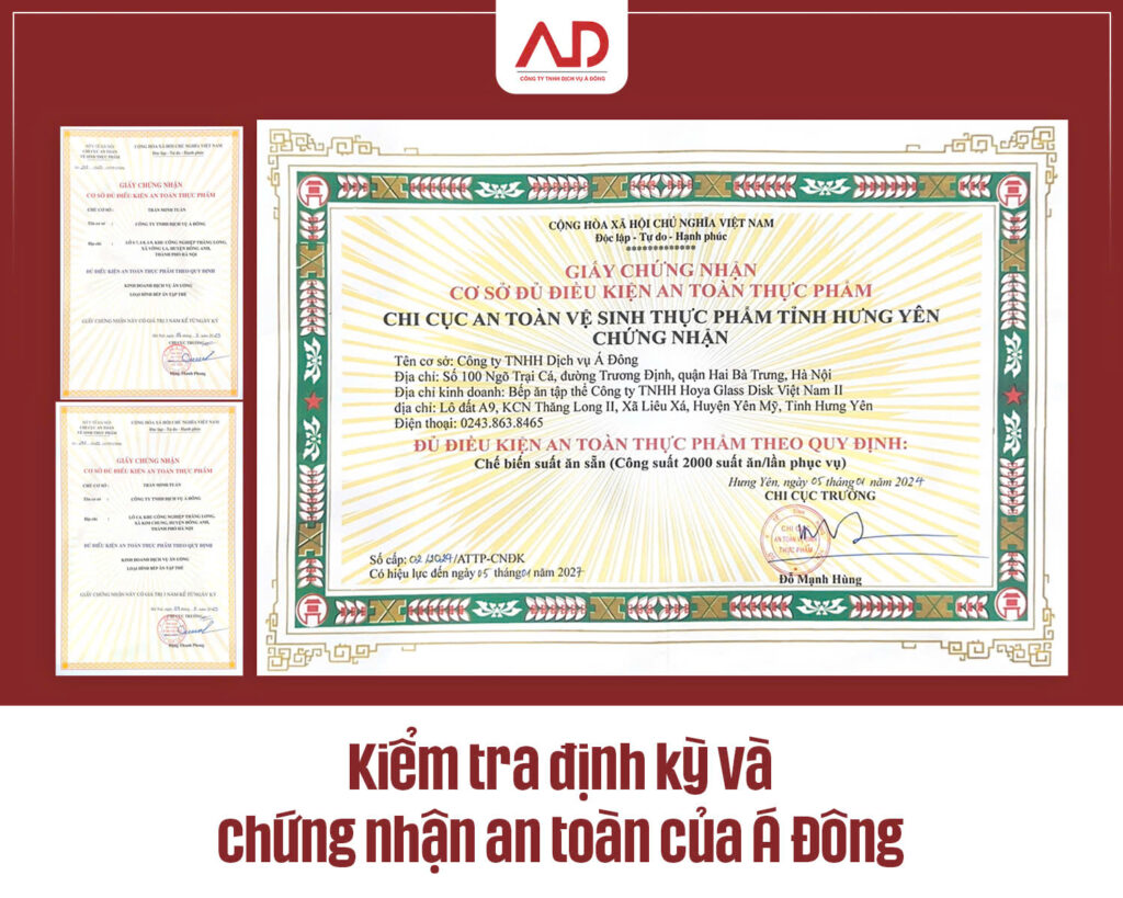 Kiểm tra định kỳ và chứng nhận an toàn của Á Đông